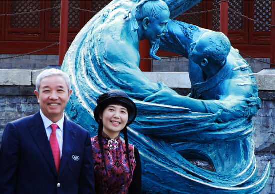 2019年4月29日,《中日柔道友谊赛》在故宫举行首展,作品得到国际奥委会副主席于再清的充分肯定。