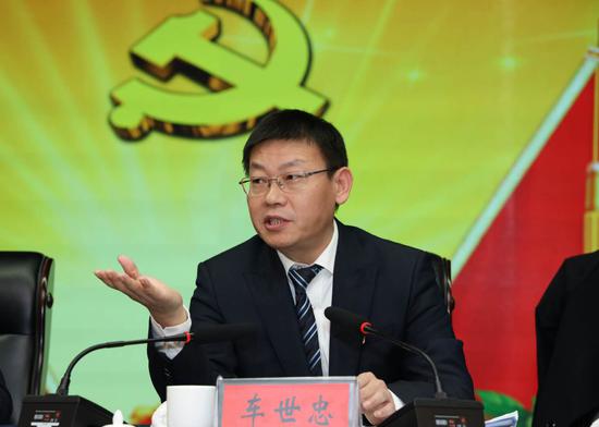 汉寿县人民政府县长车世忠发言