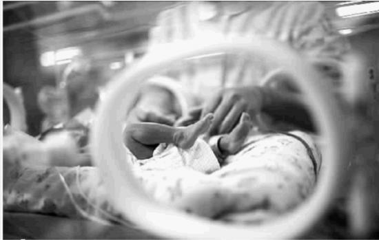  省儿童医院新生儿一科，医护人员正在照顾早产宝宝。通讯员 李奇 供图