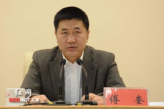 湖南省委常委、省纪委书记、省委巡视工作领导小组组长傅奎出席会议并作动员讲话。