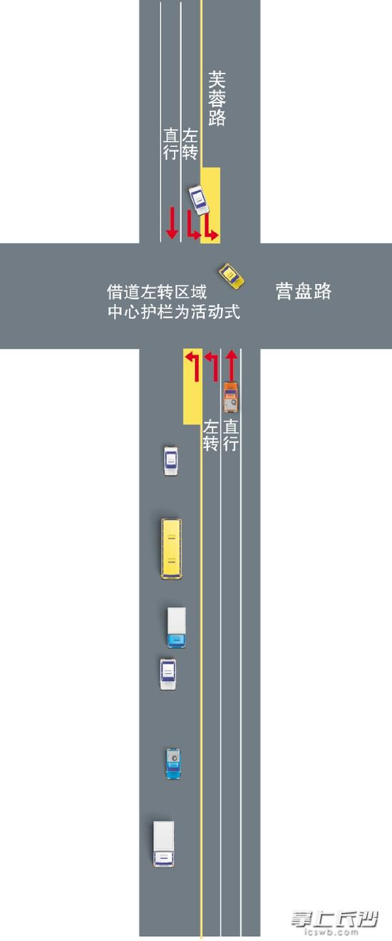松桂园路口能否借道左转 长沙交警请你提建议
