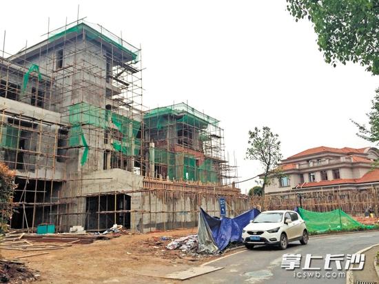 推倒重建的不止蓝宝湾21号这一户。均为长沙晚报记者 朱炎皇 摄