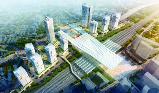 株洲站改建工程初步设计效果图