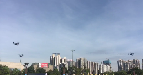 株洲公安警用无人机空中巡逻