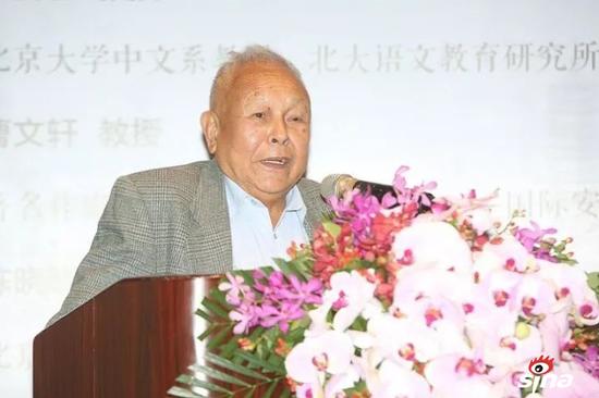 大赛顾问、北京大学教授谢冕致辞