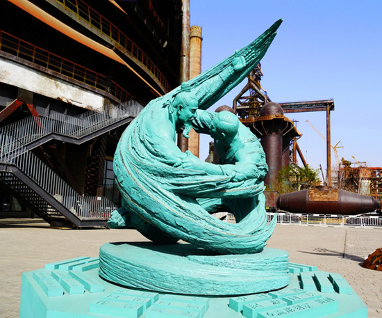 2020年东京奥运会大型动态雕塑《中日柔道友谊赛》