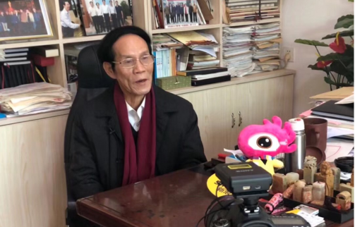 长沙县开慧村村党支部第一书记朱有志接受新浪湖南独家专访