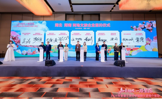 湖南、湖北文旅企业代表合作签约仪式