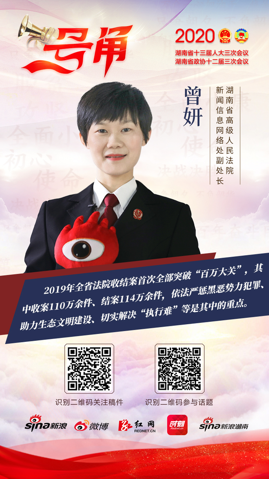 湖南省高级人民法院新闻信息网络处副处长曾妍