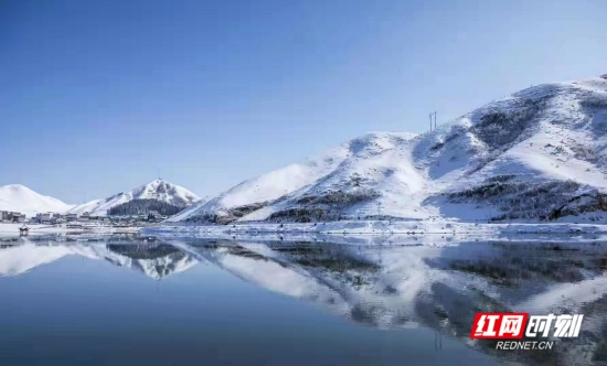 邵阳南山牧场雪景。