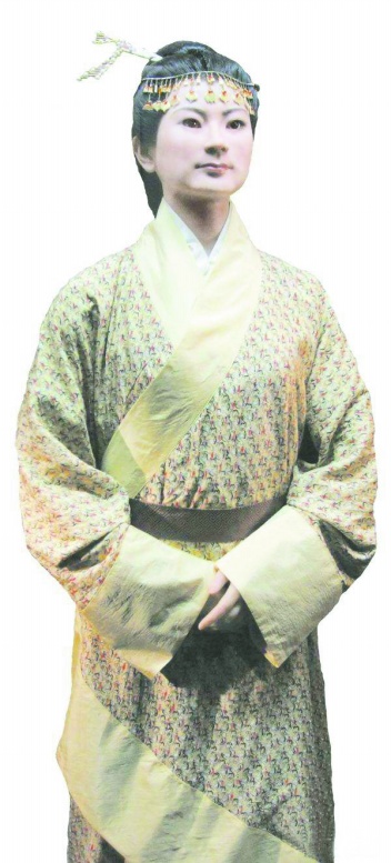 辛追夫人复原蜡像。(资料图片)