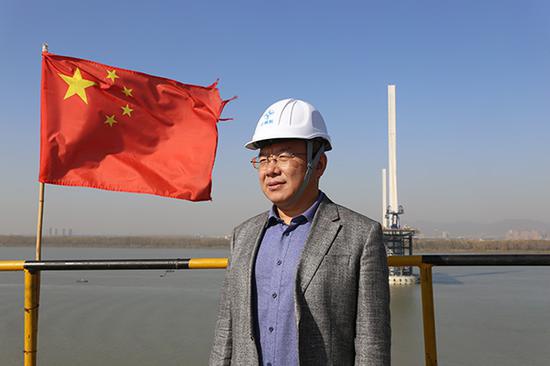 南京长江五桥总设计师崔冰 澎湃新闻记者 郑朝渊 图