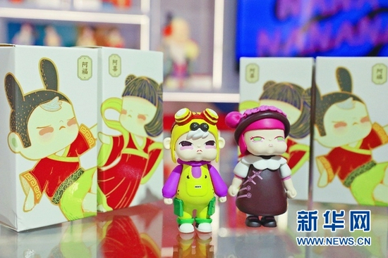 惠山泥人盲盒产品(席航飞 摄)