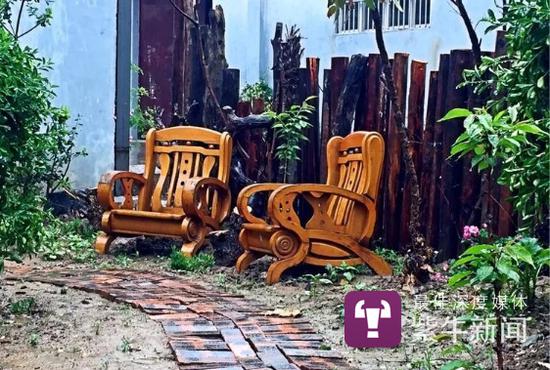 花甲男子用废弃物打造2千平花园 请大家免费住