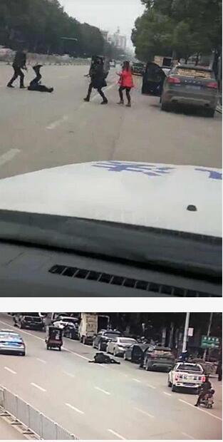 男子坐执法车内拍凶案视频被指冷漠 纪委介入调查