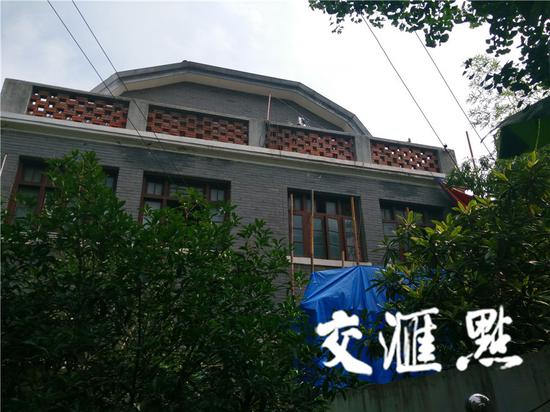 南京雍园民国建筑违规装修又违建 被叫停后仍开工