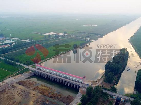 团结闸航拍图