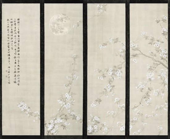 《素心映月》 170cm×200cm&nbsp;冯玉英 &nbsp;江苏省中国画学会理事