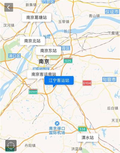 南京出发到扬州汽车客运站分布图