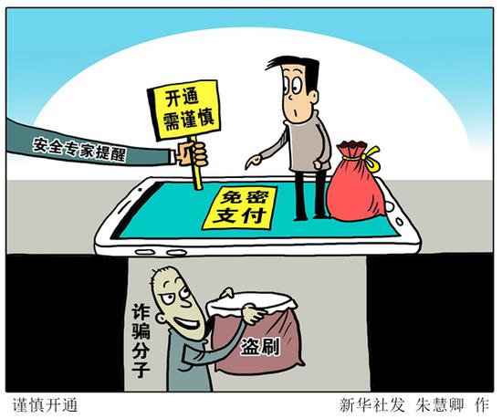 漫画:谨慎开通 新华社发 朱慧卿 作