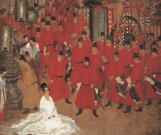 《魂系马嵬》(与何家英合作) 195cm×165cm 1989 获“第七届全国美展”银奖、新人奖