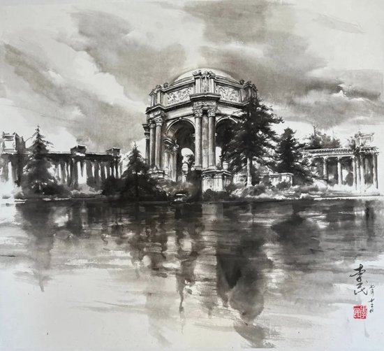 《旧金山艺术宫》 李民