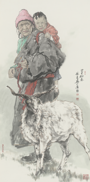 徐展 人物  68cm×138cm