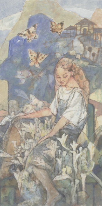 杨沛璋  花开无声  69cm×140cm