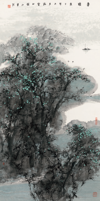 杨雷  春暖 68cm×136cm