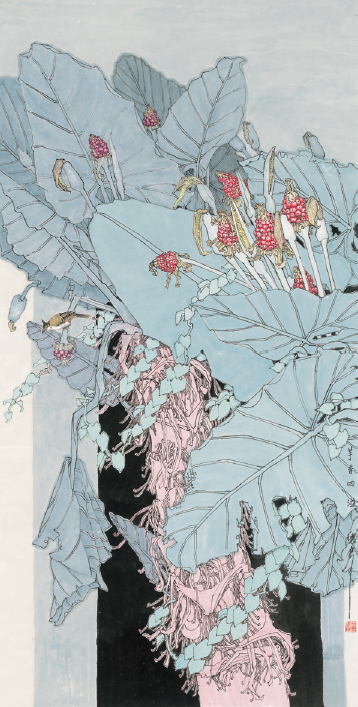 孟怀良  芋香四溢  69cm×137cm