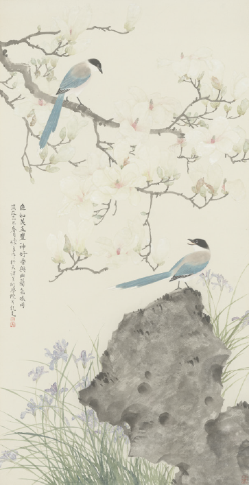 田怀良  色如美玉丰神好  69cm×134cm