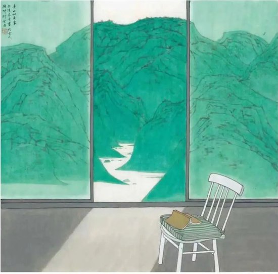 高云 《青山如屋里》 71 cm x 73 cm 纸本 2025年