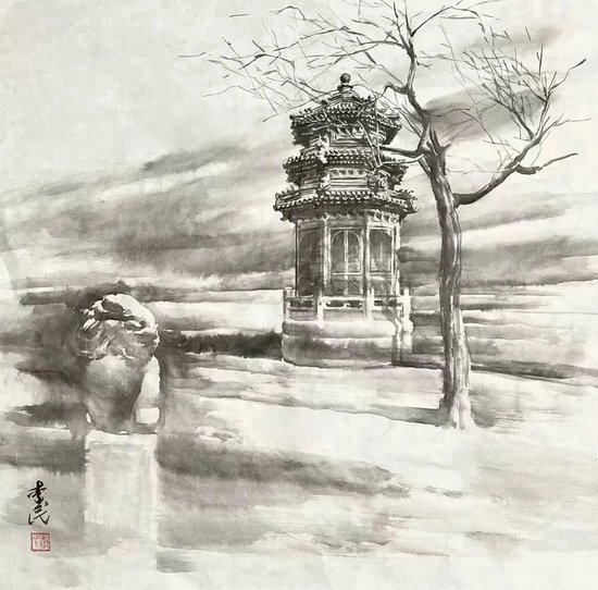 李民《瑞雪》