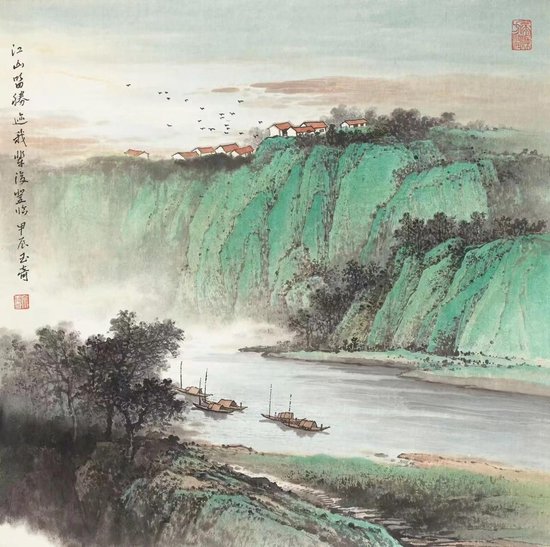江山留胜迹68x68cm 2024
