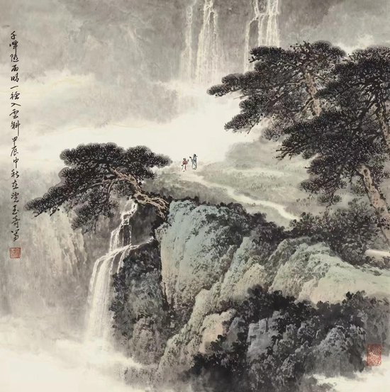 一径入云斜68x68cm 2024