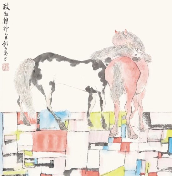 顾光明《致敬韩干》