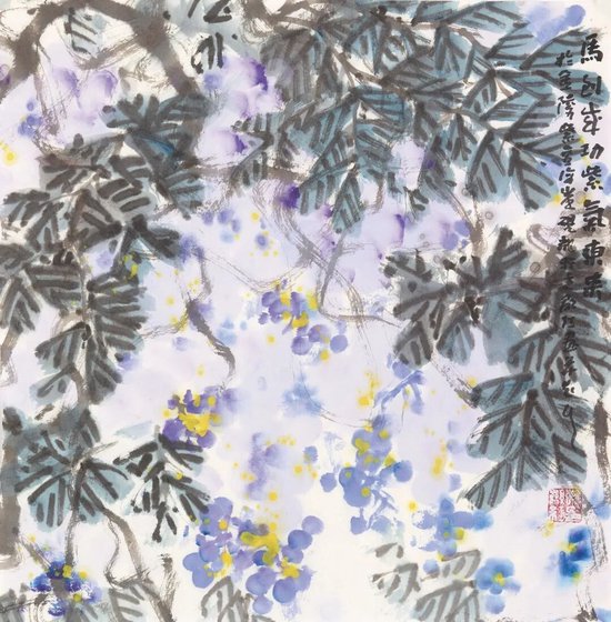 韩显红《马到成功，紫气东来》