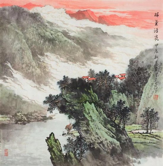 瑞气浮岚68x68cm 2024