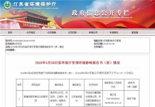 苏南沿江高铁来了！南京到太仓设计时速350公里/小时