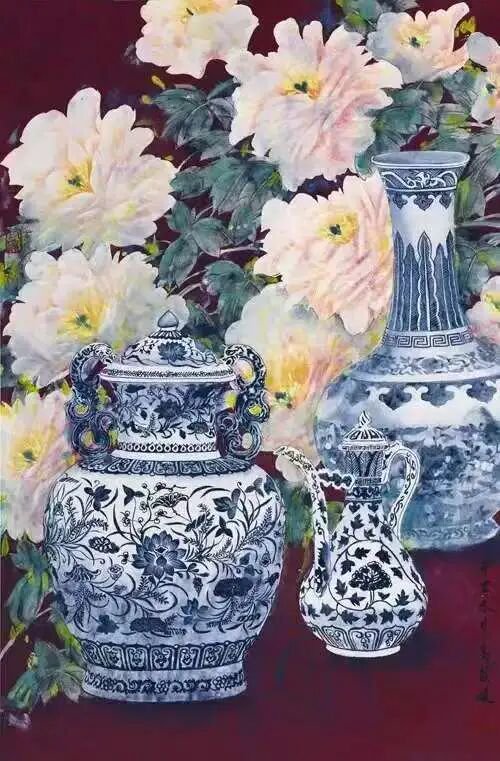 《青花系列之一》高筱媛 &nbsp;江苏省中国画学会理事