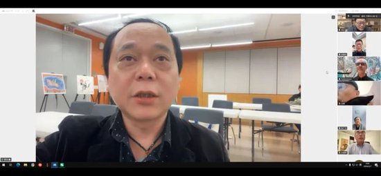 中国画学会（美国）常务副会长郑泽杰讲话