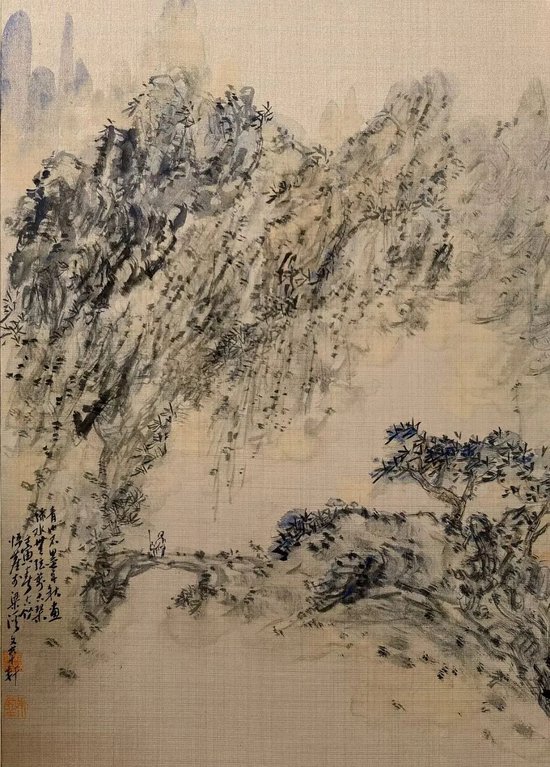 《青山不墨千秋画》40cm×30cm
