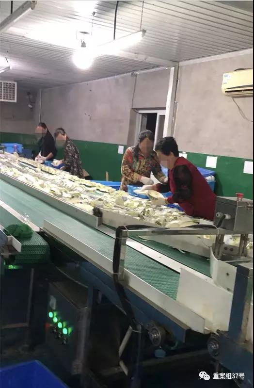餐具经过消毒后,维洁康厂内工人戴着线手套为餐具摆盘,不少人的手套已经发黄、发黑。 新京报记者 刘经宇 摄