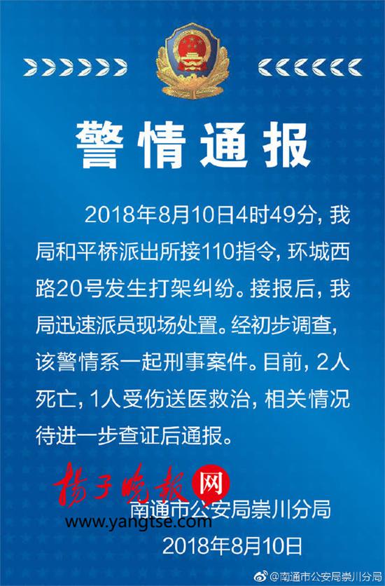 警方通报