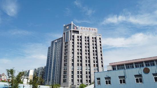 发生医院院内感染事故的东台人民医院。(新华网发 施汉 摄)
