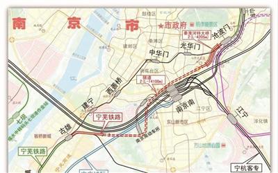 宁芜铁路项目外绕示意图