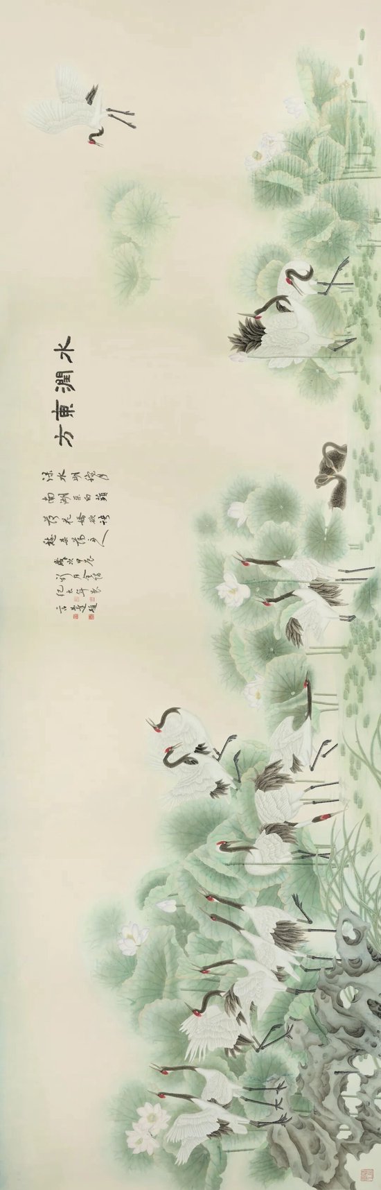 《水润东方》巨幅工笔画300cmx1000cm（作品已申请吉尼斯世界纪录）