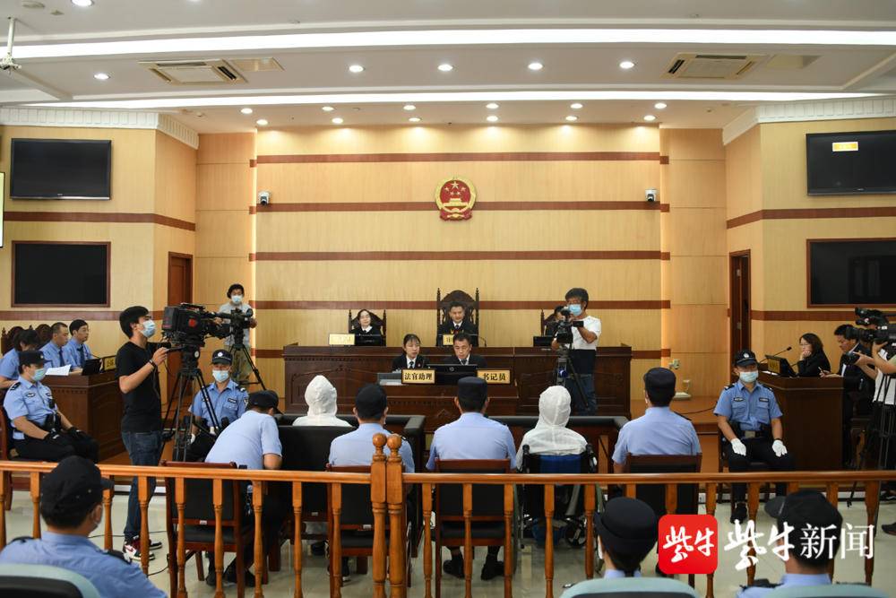 淮安重大暴力袭警案庭审现场 (陈俊声 摄)