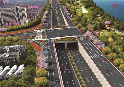 拆除后改为平交路口效果图。南京市建委供图