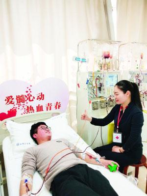 熊梦灵在医院捐献造血干细胞